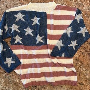Women’s Patriotic Star and Stripe Sweater
New without Tags